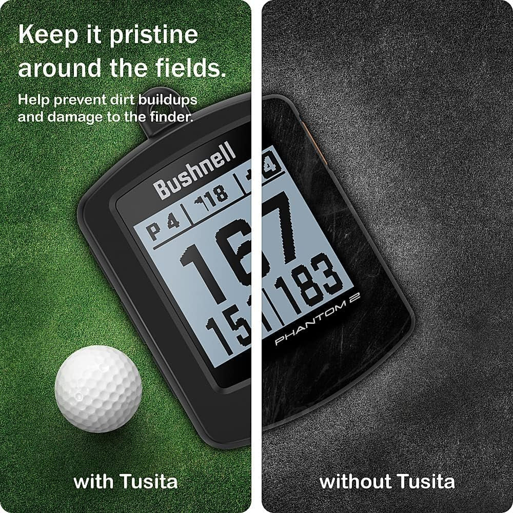 TUSITA Silicone Case Compatible with Bushnell Phantom 2 - Black