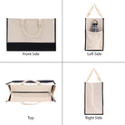 VANESSA ROSELLA Beach Tote Bag XL Oversized Zipper and Inner Pockets