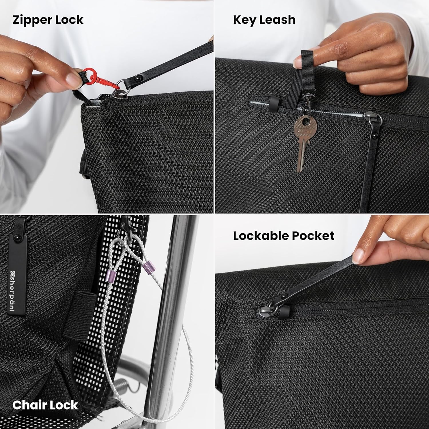 Sherpani Vale Anti-Theft Versatile Crossbody Bag, Fashion Tote Bag, Travel Shoulder Bag, Designer Handbag for Women