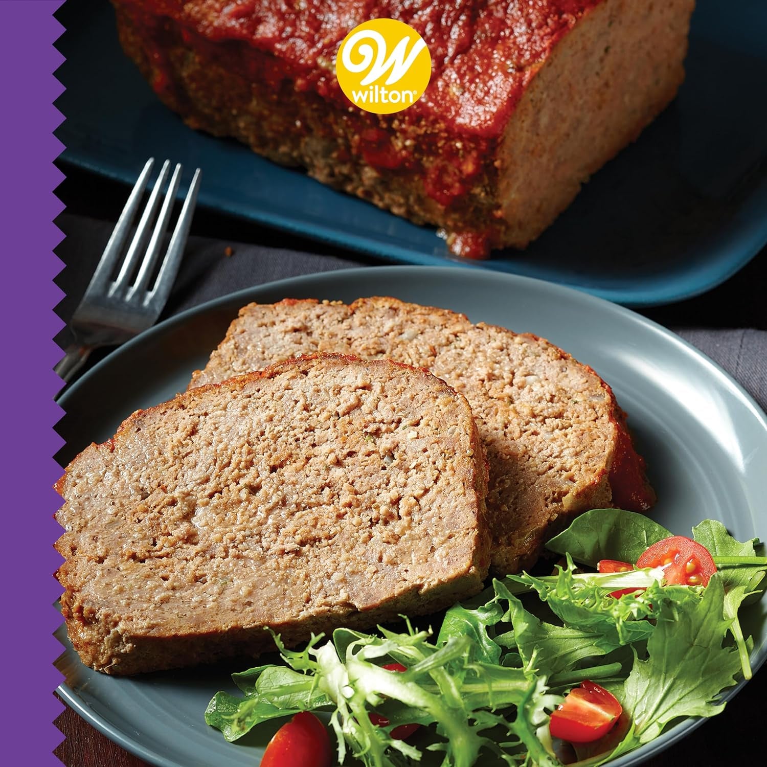 Wilton Perfect Results Premium Non-Stick Bakeware - Meatloaf Pan Set, Reduce the Fat and Kick up the Flavor, 2-Piece Set