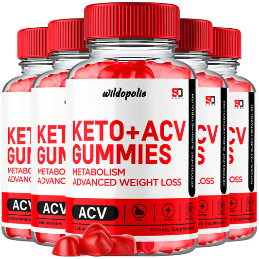 Wildopolis Keto ACV Gummies Advanced Weight Support Supplement (5 Pack)