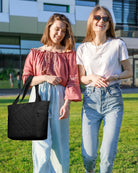16L Small Tote Bag for Women, 14" Laptop Work Bag, Puffer Handbags Carry on Bags for Beach Commute