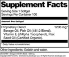 Omega 3-6-9 EFA Blend - 1200 Mg (100 Softgels, ZIN: 427997)