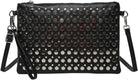 Y2K Crescent Crossbody Purse Women 90S PU Leather Trendy Studded Shoulder Satchels Hobo Bags Punk Underarm Tote Handbag
