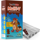 YUM-V'S - Kids Multivitamin Chewable Chocolate Bears - Multivitamin for Kids Supplement - 16 Vitamins & Minerals - Vitamins Including D, Zinc, C, B Complex & More, 60 Count Pack of 1