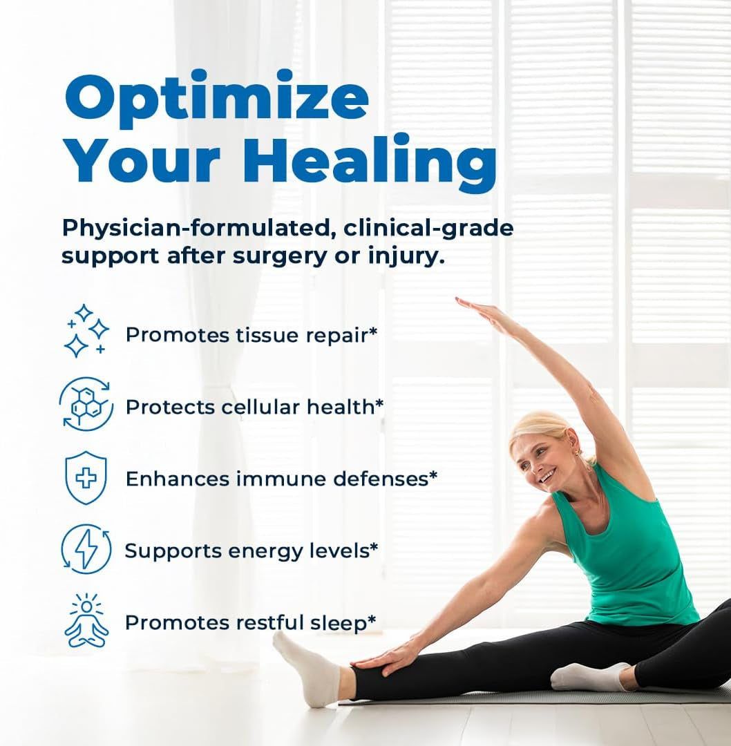 Vitamedica | Clinical Support Formula | Promotes Collagen & Wound Healing | Vitamin C, D, & a to Support Healthy Immune Function | Zinc + Selenium | Vitamin B | Multivitamin for Women & Men