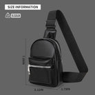 Peicees Mini Leather Sling Bag for Men Women Travel Daily Crossbody Bag Phone Holder
