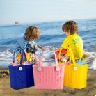 EVA Waterproof Small Rubber Beach Bag Sandproof Compact Tote for Women Men, Lightweight Rubber Travel Handbag for Pool, Gym