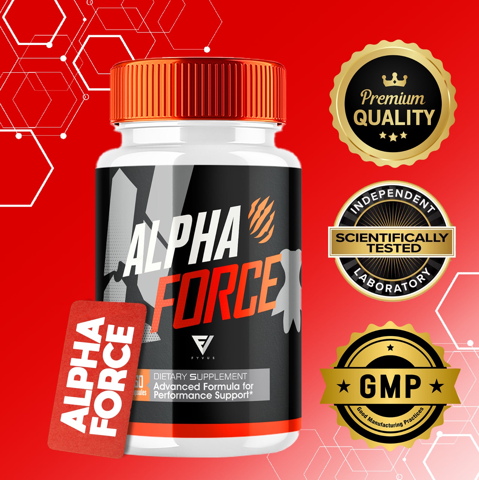 (2 Pack) Alpha Force Dietary Supplement for Men ED, Alphaforce (120 Capsules)