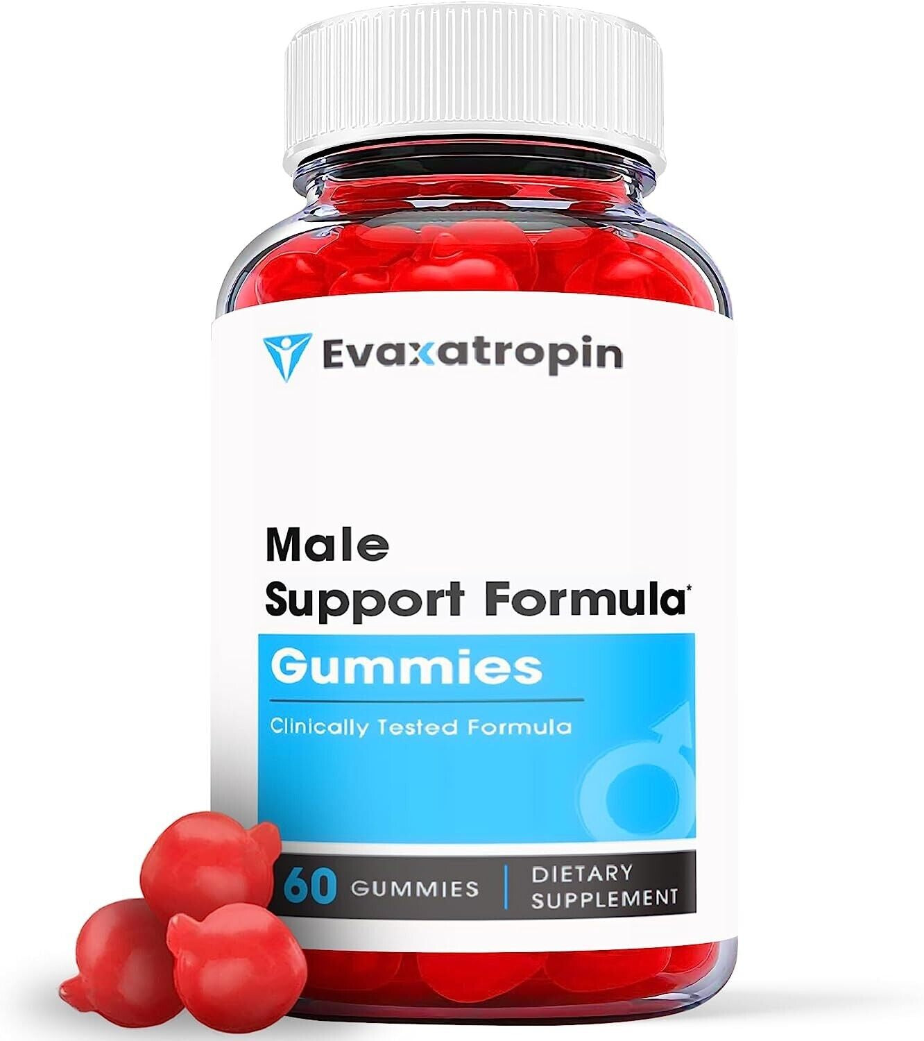 (1Pack) Evaxatropin Male Gummies - Evaxa Tropin Gummy for Men - Male Enhancement