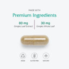 Vitanica Ginkgo - Brain Health Supplement - Supports Blood Flow & Circulation in Women & Men - Herbal Supplement That Uses Ginkgo Extract & Leaf - Lady - 90 Capsules