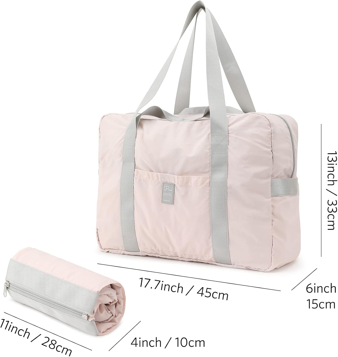 Vanfn Foldable Travel Duffel Bag, Sports Duffels Gym Bag, Rainproof Nylon Totes, Sports Shoulder Handbag, Lightweight Duffle Bags for Women & Men, Outdoor Weekend Bag, P.Travel Series