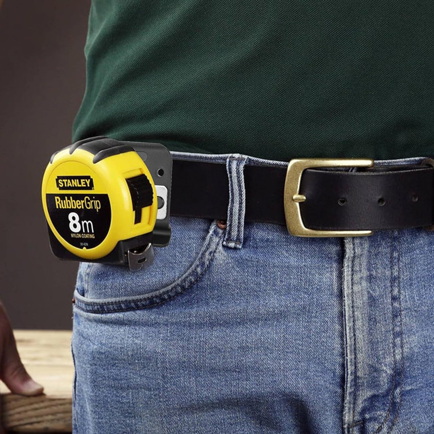 Tape Measure Holder, Tactical Tape Measuring Belt Clip, Drill Holster, Tool Belt with Belt Clip, Suitable for Measuring Tape Drill, Impact Driver Any Tape Holster with a Clip.