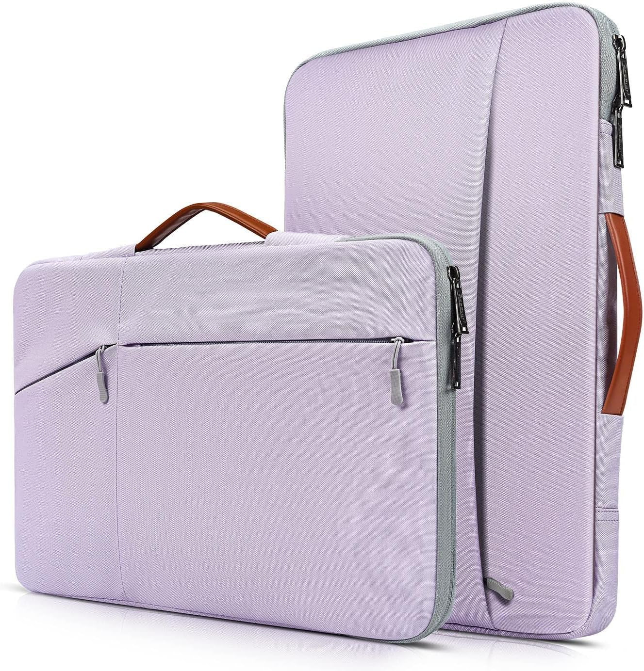 17.3 Inch Laptop Sleeve Case Briefcase Bag for HP 17.3 Laptop, HP Pavilion 17/ Envy 17T/ PROBOOK 17, Dell Inspiron 17, Lenovo ASUS ACER MSI 17.3 Waterpoof Computer Bag -Purple