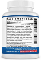 [3-Bottle Value Pack] Longevity Blood Pressure Formula - with 12+ Natural Herbs. Dietary Support Supplement