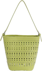 2 Pcs Slouchy Hollowed Hobo Bucket Bags Women PU Leather Underarm Shoulder Bag Crossbody Purse Beach Tote Handbag
