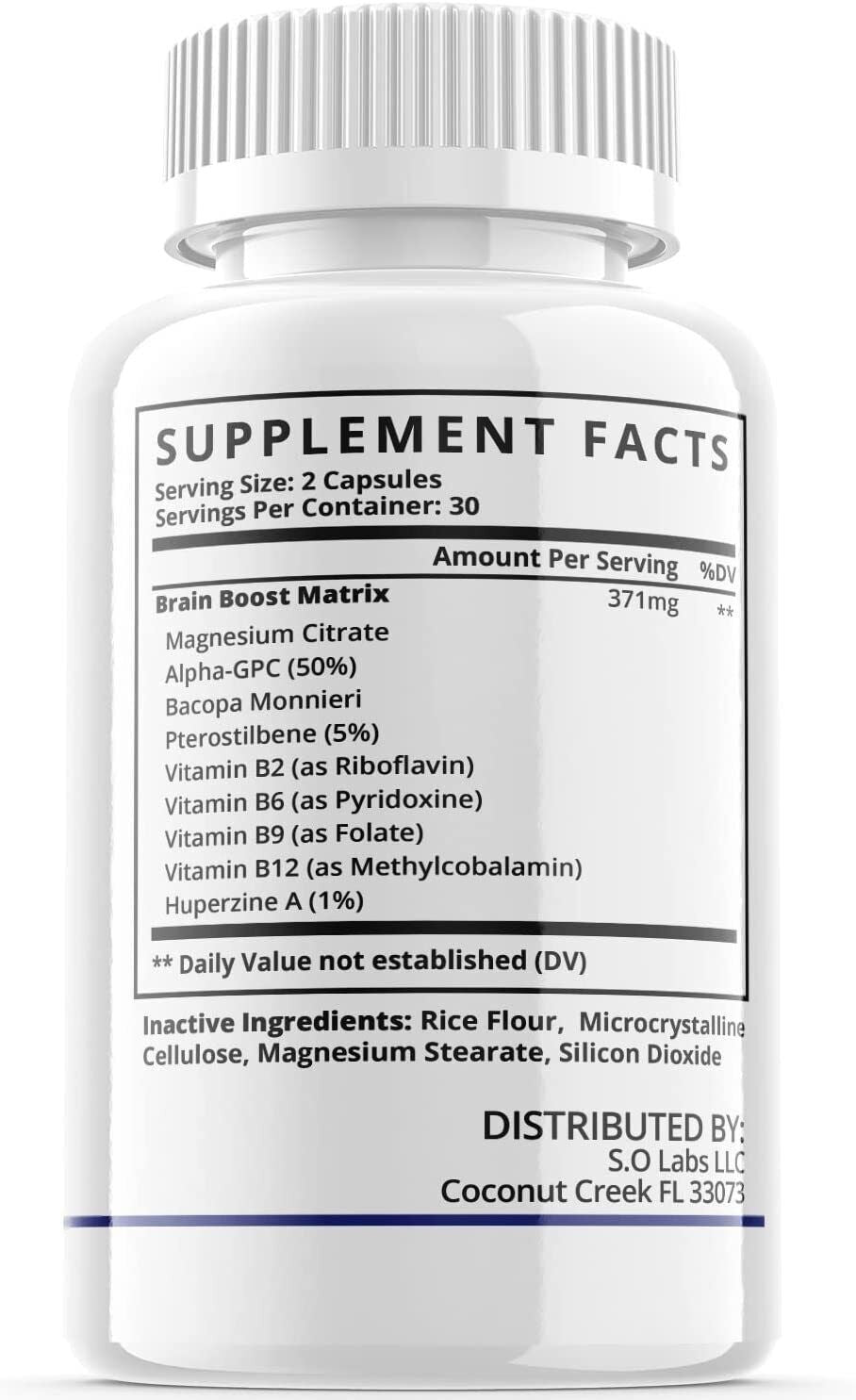 (1 Pack) Nooceptin Nootropic Supplement - Brain Productivity Support - 60 Caps