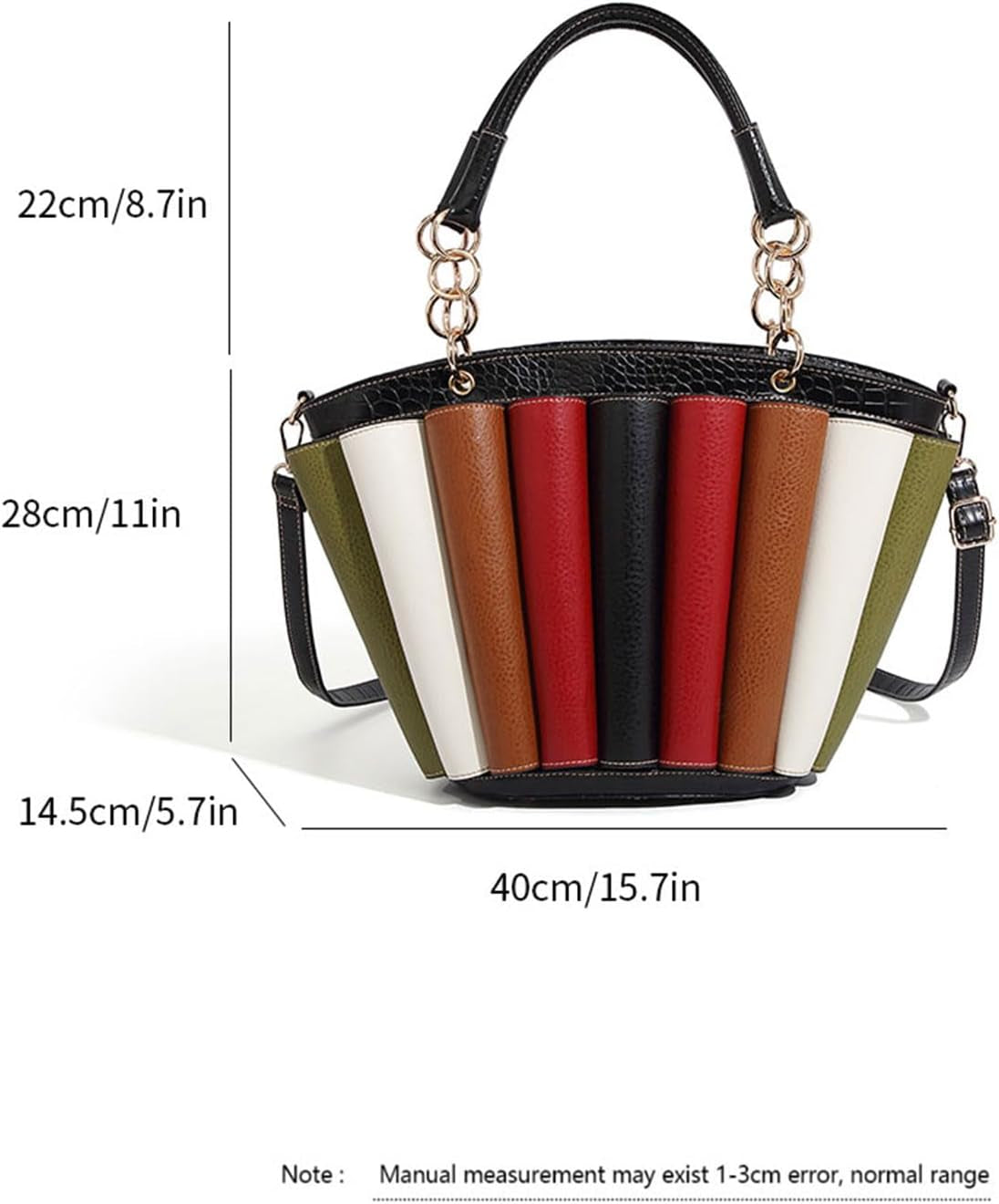 Women'S Colorblock Handbag, Striped Design, Lady Totebag for Women Large Capacity 2025 New in Crossbody Bags Bag Woman