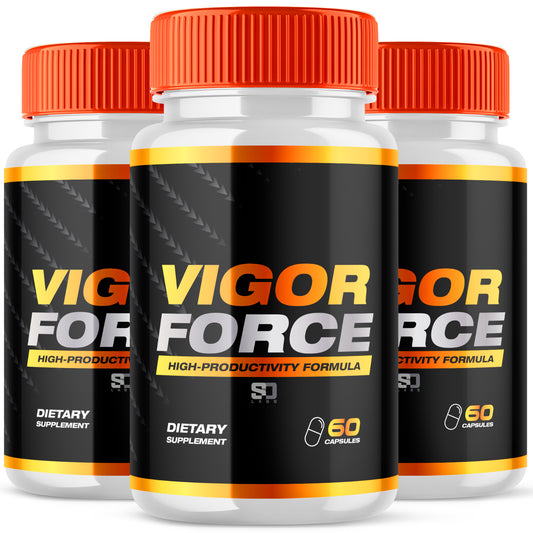 Vigor Force Male Pill - Boosts Vitality & Energy with a Potent Formula (3 Pack)