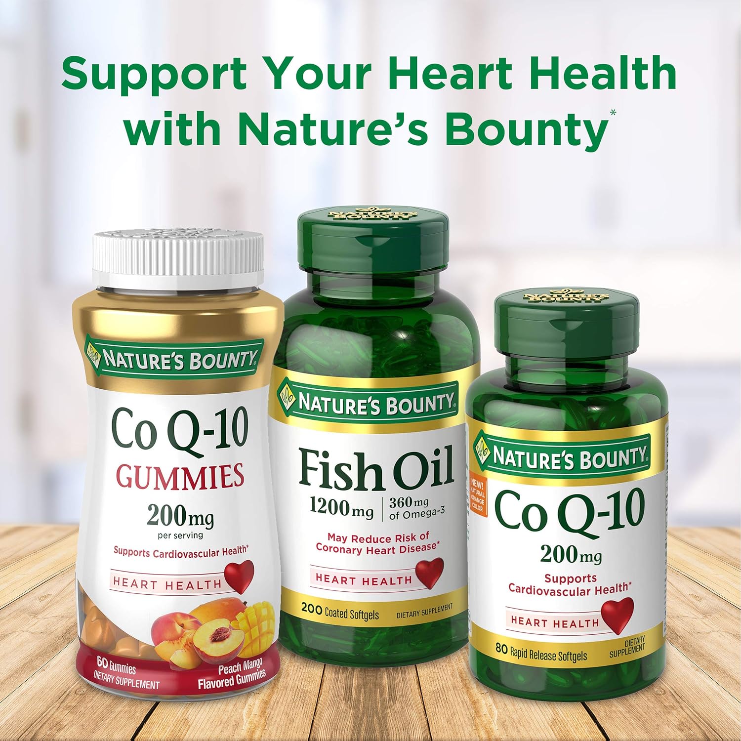 Nature'S Bounty Krill Oil, Heart Health, Dietary Supplement, 500Mg, Rapid Release Softgels, 30 Count