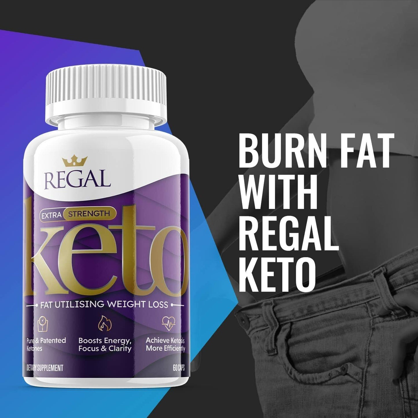 (2 Pack ) Regal - Keto Supplement for Weight Loss & Energy Boosting