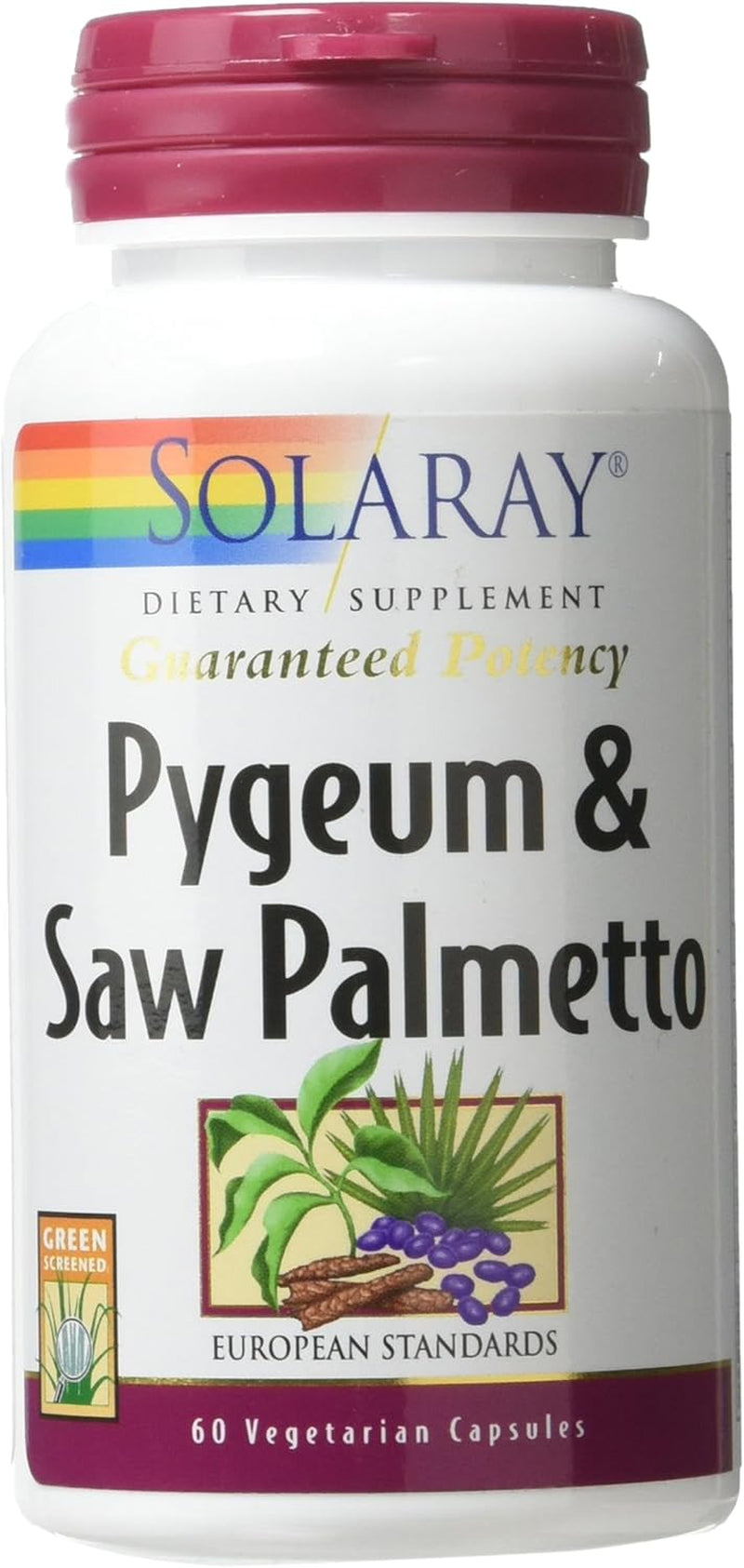 Solaray Pygeum and Saw Palmetto Supplement, 60 Count