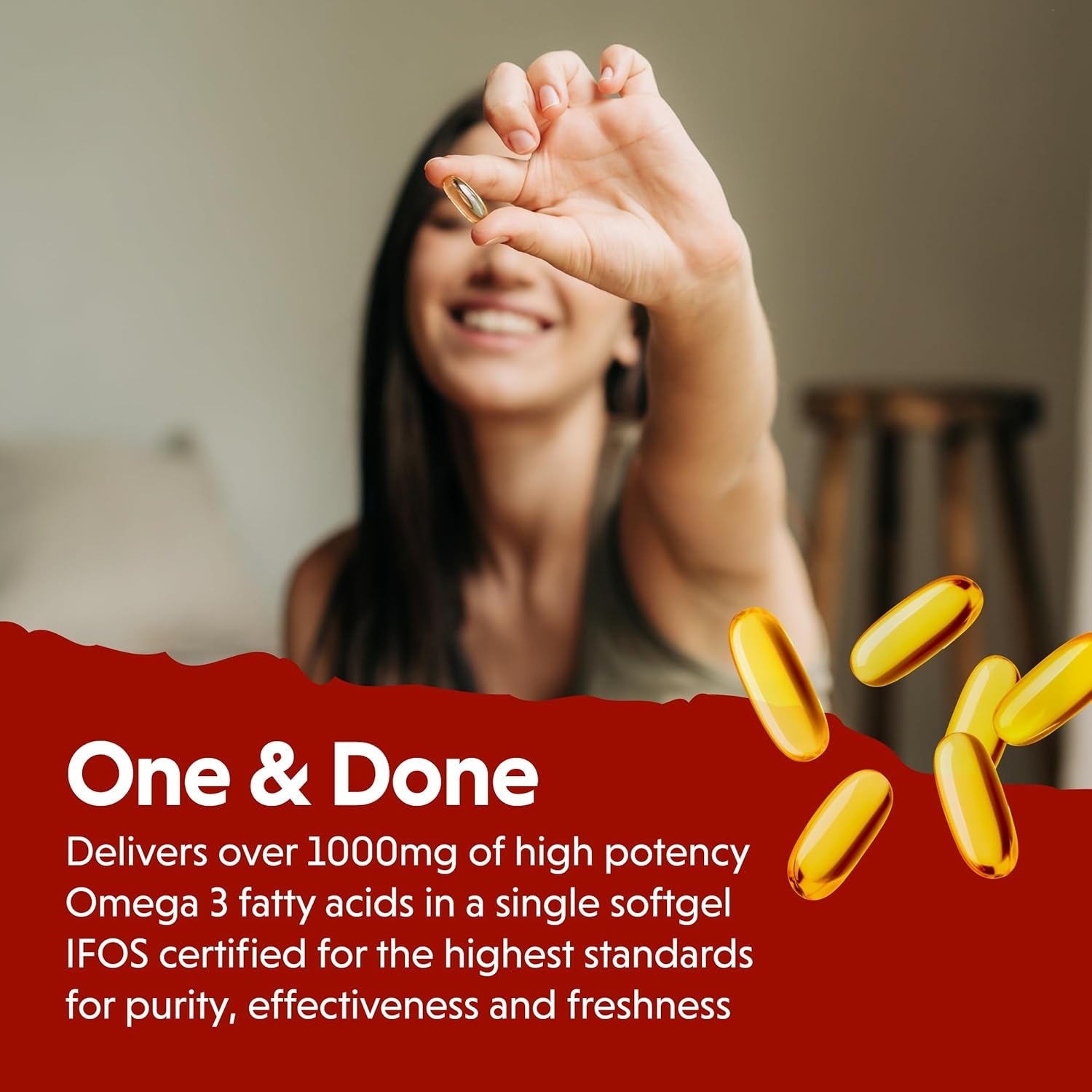 Barlean'S Ideal Omega 3 Nutritional Supplement Softgels with 1,000Mg EPA/DHA for Heart, Mind, and Mood - Certified Sustainable Seafood, Pharmaceutical Grade - 30-Count