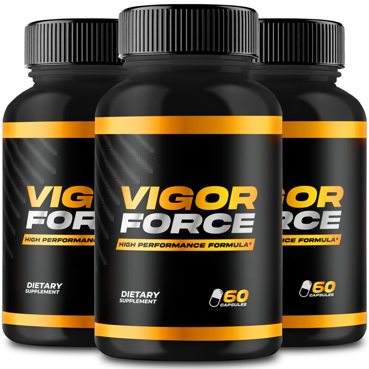 Vigor Force Pills 4 ED 180 Caps BIGD Vigor Force Supplement Capsules (3 Bottles)