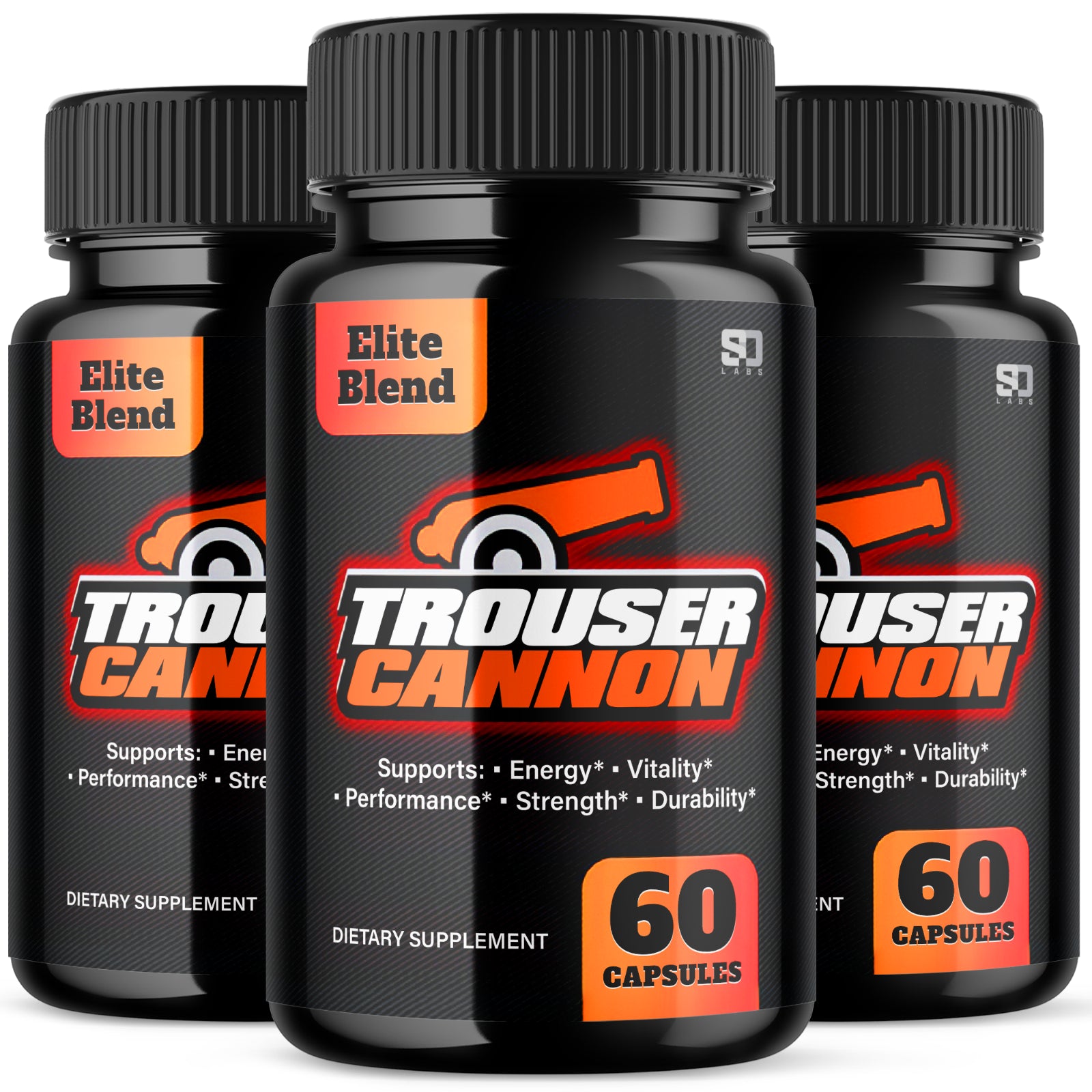 Trouser Cannon Male Pills - Boost Libido, Endurance, Mojo and Strength (3 Pack)