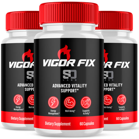 Vigor Fix Male Health Pills - Boost Masculine Vitality and Performance (3 Pack