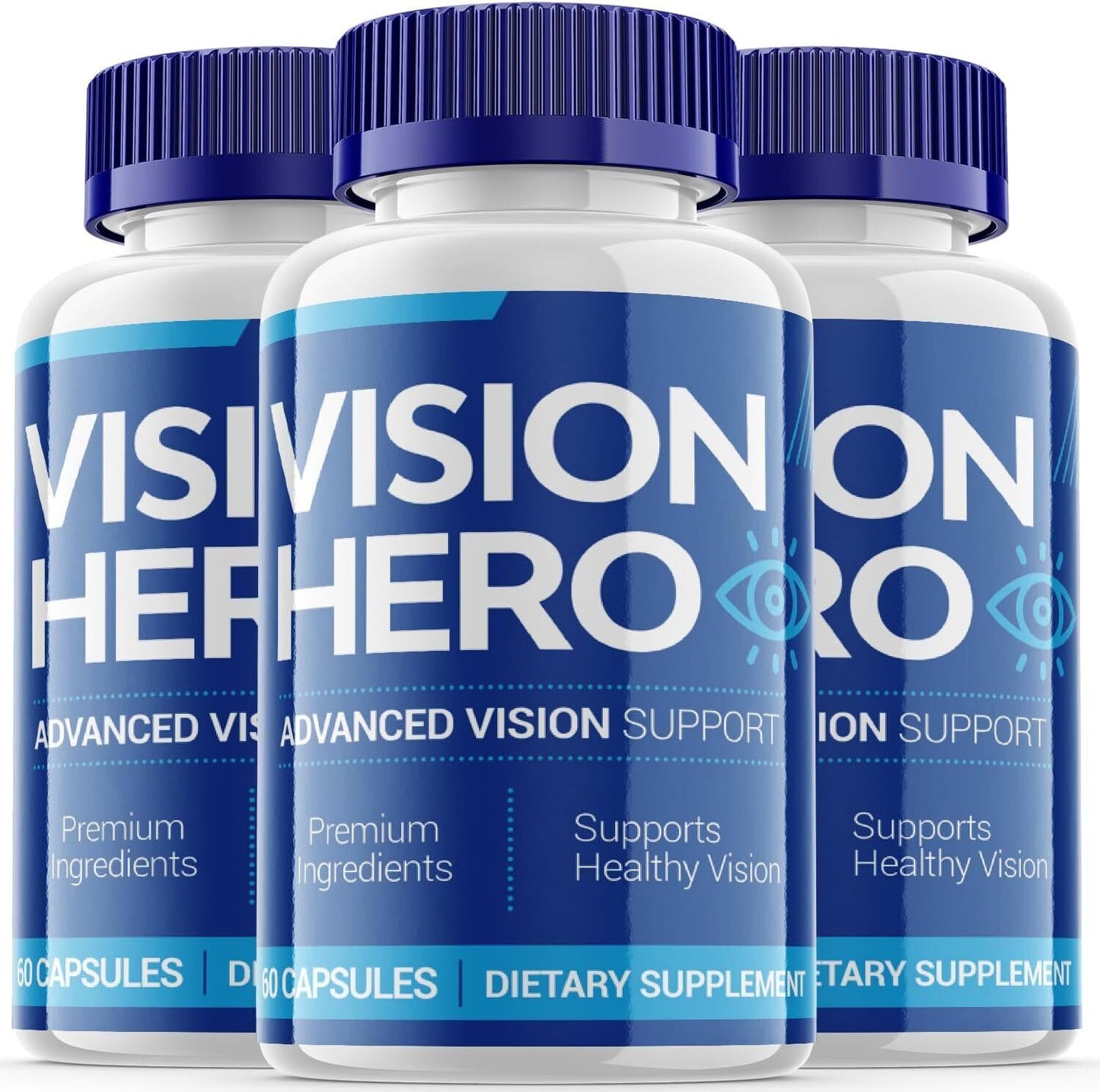 Vision Hero Pills- Vision Hero for Eye, Vision Health Supplement OFFICIAL -3Pack