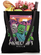 A Minecraft Movie Skeleton Zombie & Creeper Cartoon Style Tote Bag