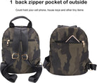 Women Nylon Medium Backpack Anti-Theft Fashion Casual Lightweight Travel Shoulder Bag Tote Bag (Camo)