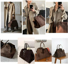 2025 Leather Tote Bag for Women, Large Leather Tote Bag Retro Top-Handle Bag Trendy Work Bag PU Leather Shoulder Bag