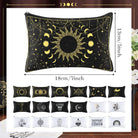 18 Pieces Moon Witch Zipper Pouch Bag Tarot Cards Phase Bag Witch Purse Gothic Aesthetic Canvas Makeup Bags Witchy Crystals Toiletry Bags Witchcraft Snake Cosmetic Bags for Women Girls
