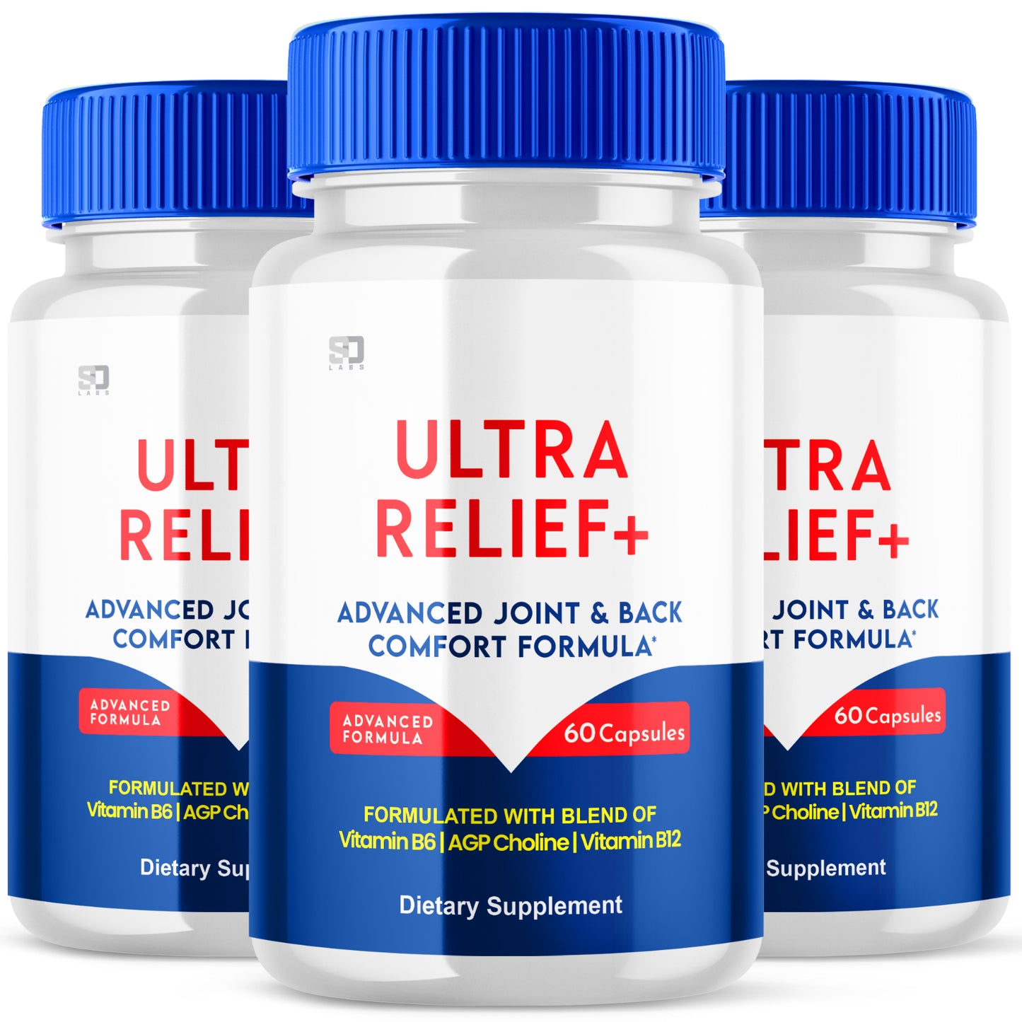 Ultra Relief+ Pills Supports Advanced Joint and Back Health (3 Pack)