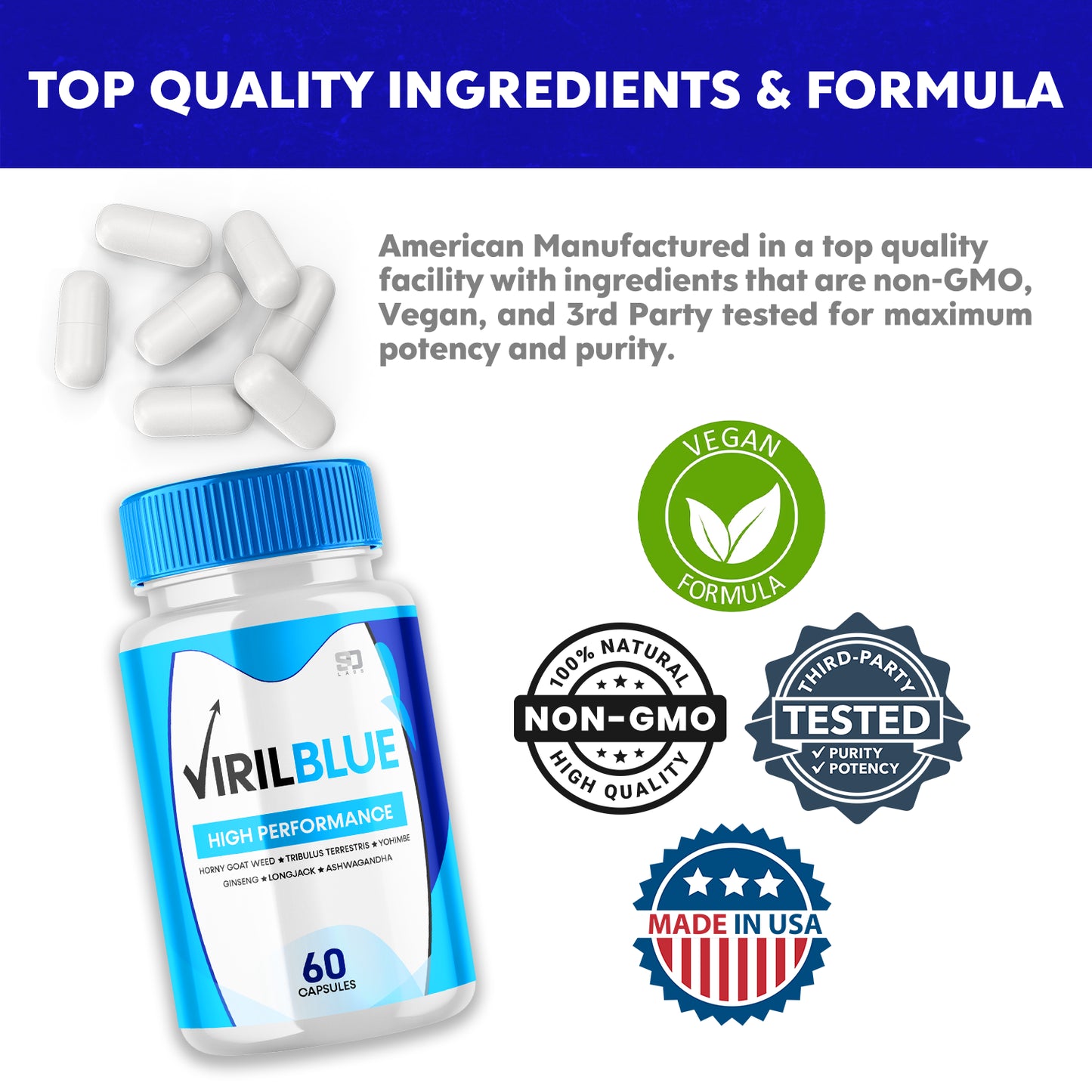 Virilblue Male Capsule High Performance 60 Capsules