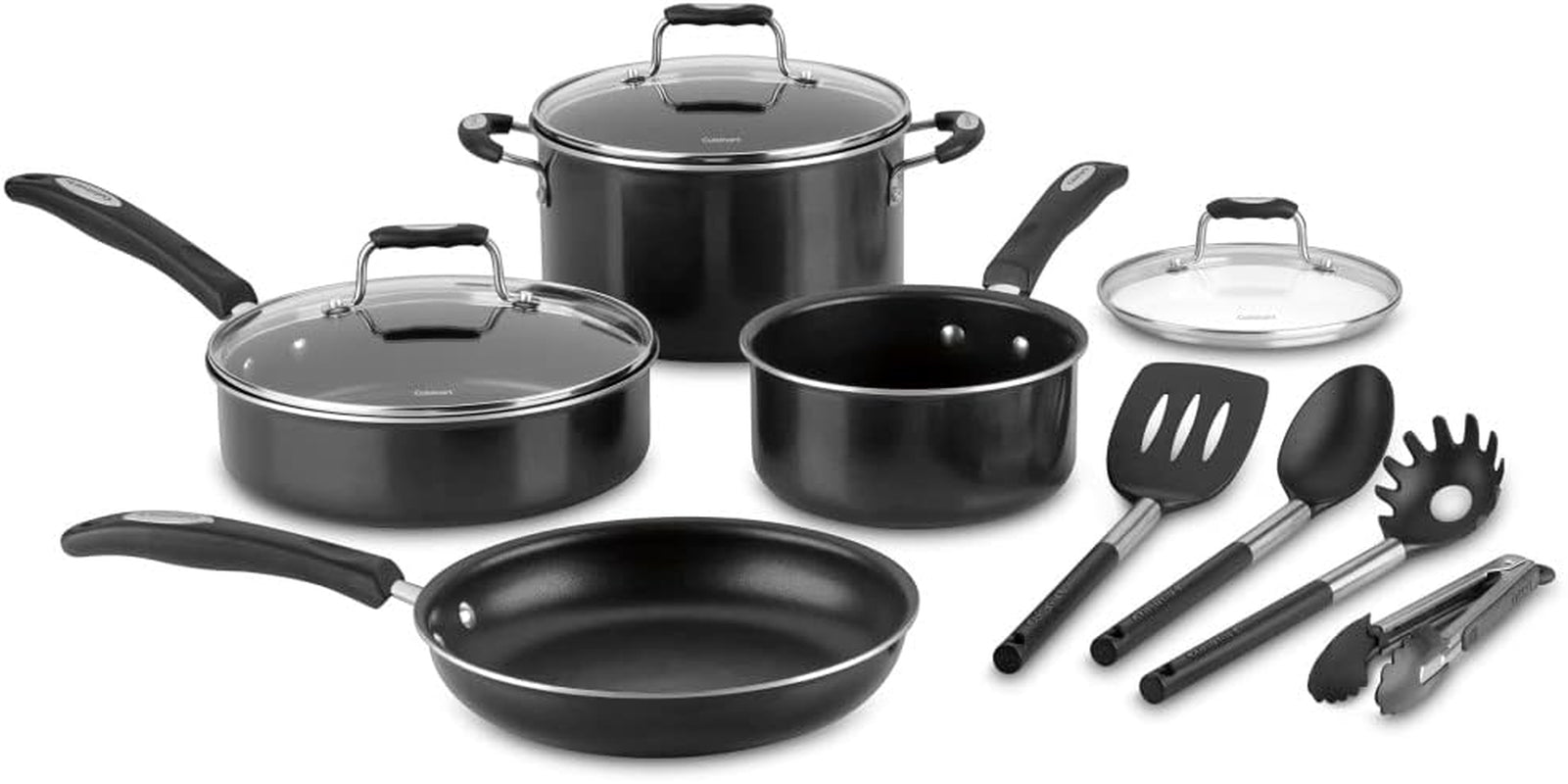 Cuisinart P57-11BK Nonstick 11 Piece Set,Black