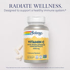 SOLARAY Vitamin C 1000Mg with Bioflavonoids Concentrate - Vitamin C Capsules with Rose HIPS and Acerola Cherry - Antioxidant, Heart Health and Immune Support Supplement, Vegan, Non-Gmo, 100 Servings