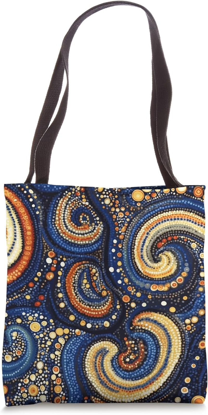 Vibrant Circular Motifs Inspired by Aboriginal Art Tote Bag