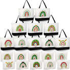 Paterr 20 Pcs Appreciation Gift Bulk for Teachers Tote Bags with Makeup Bag Thanksgiving Gift for Teacher Women Mom Team