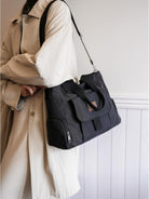 DOURR Canvas Cotton Crossbody Handbags Casual Shoulder Work Travel Tote Bag for Women