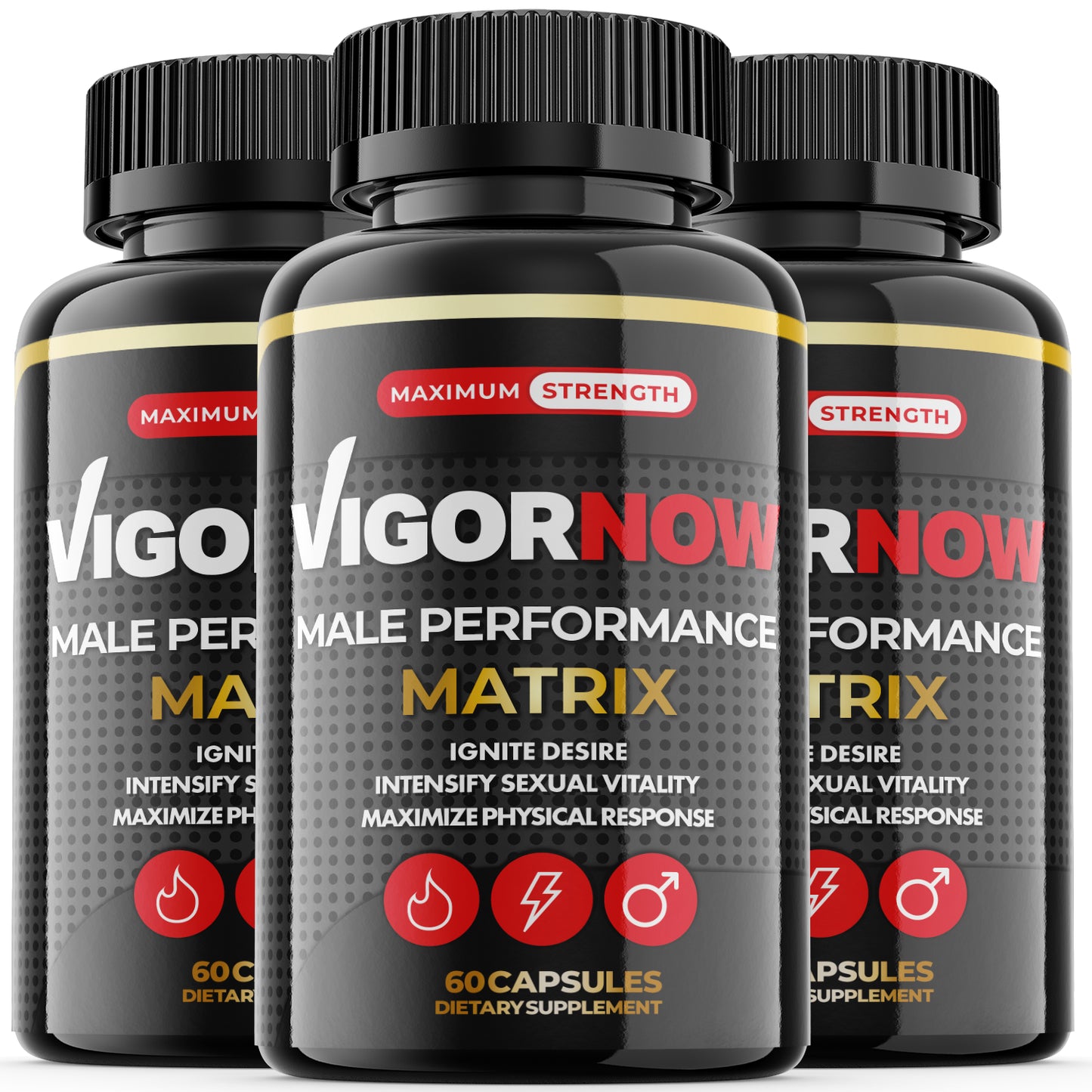 Vigor Now - Male Virility - 5 Bottles - 300 Capsules