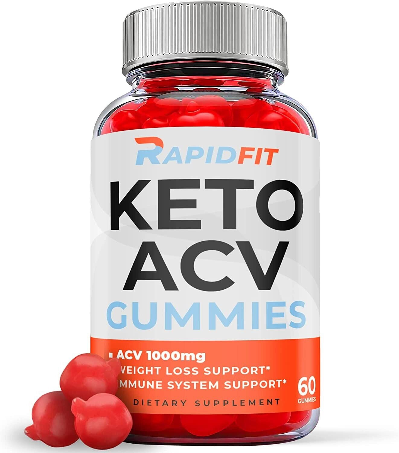 (1 Pack) Rapid Fit Keto Gummies - Rapid Fit ACV Gummies Weight Loss-60 Gummies