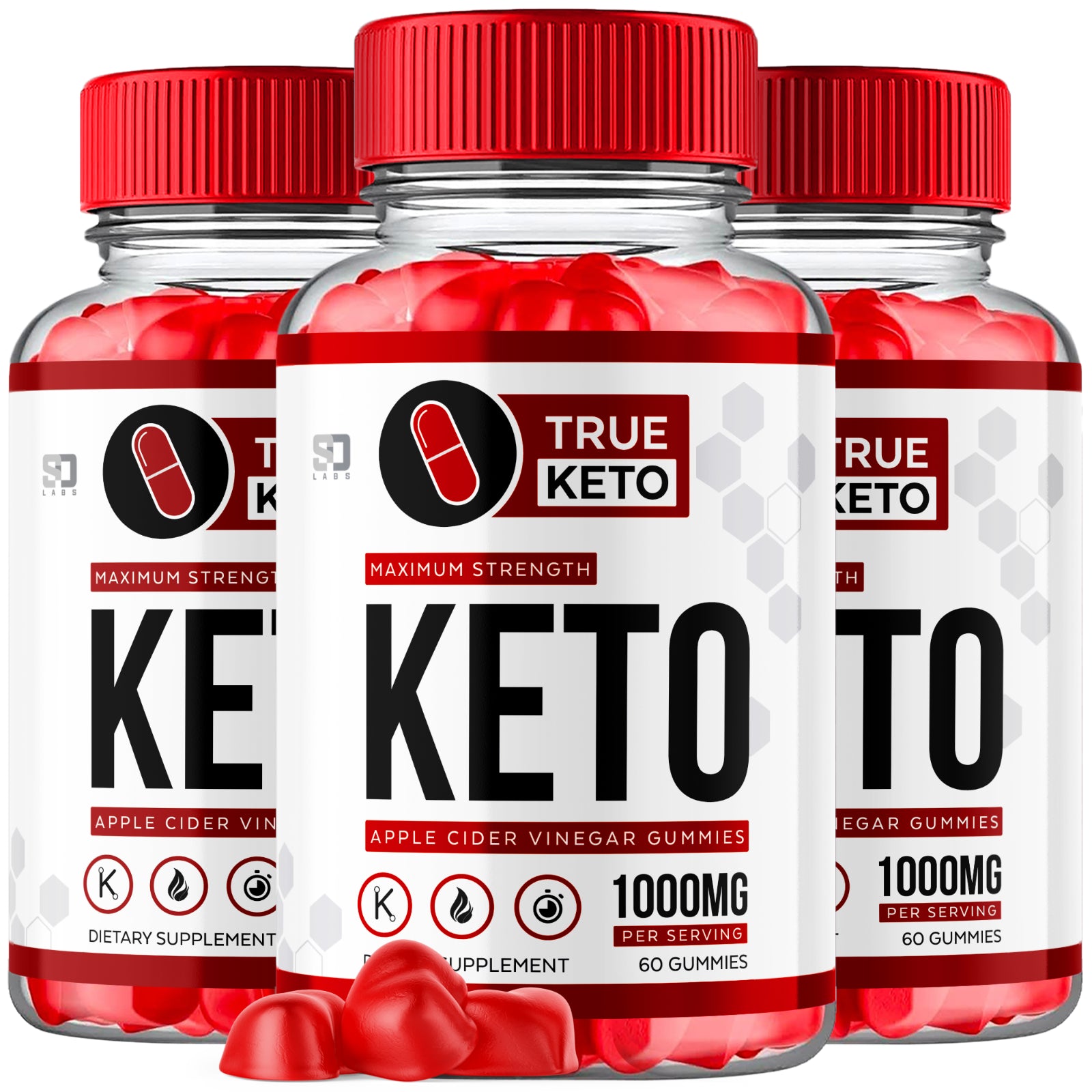 True Keto ACV Gummies - Support Your Wellness and Weight Goals (3 Pack)