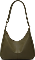 Slouchy PU Leather Hobo Bags Women Underarm Shoulder Bag Trendy Crescent Crossbody Purses College Travel Tote Handbag 2025
