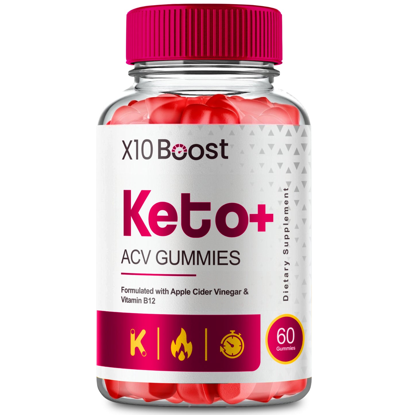 X10 Boost Keto, X10 Boost Keto ACV Weight Loss Gummies (60 Gummies)