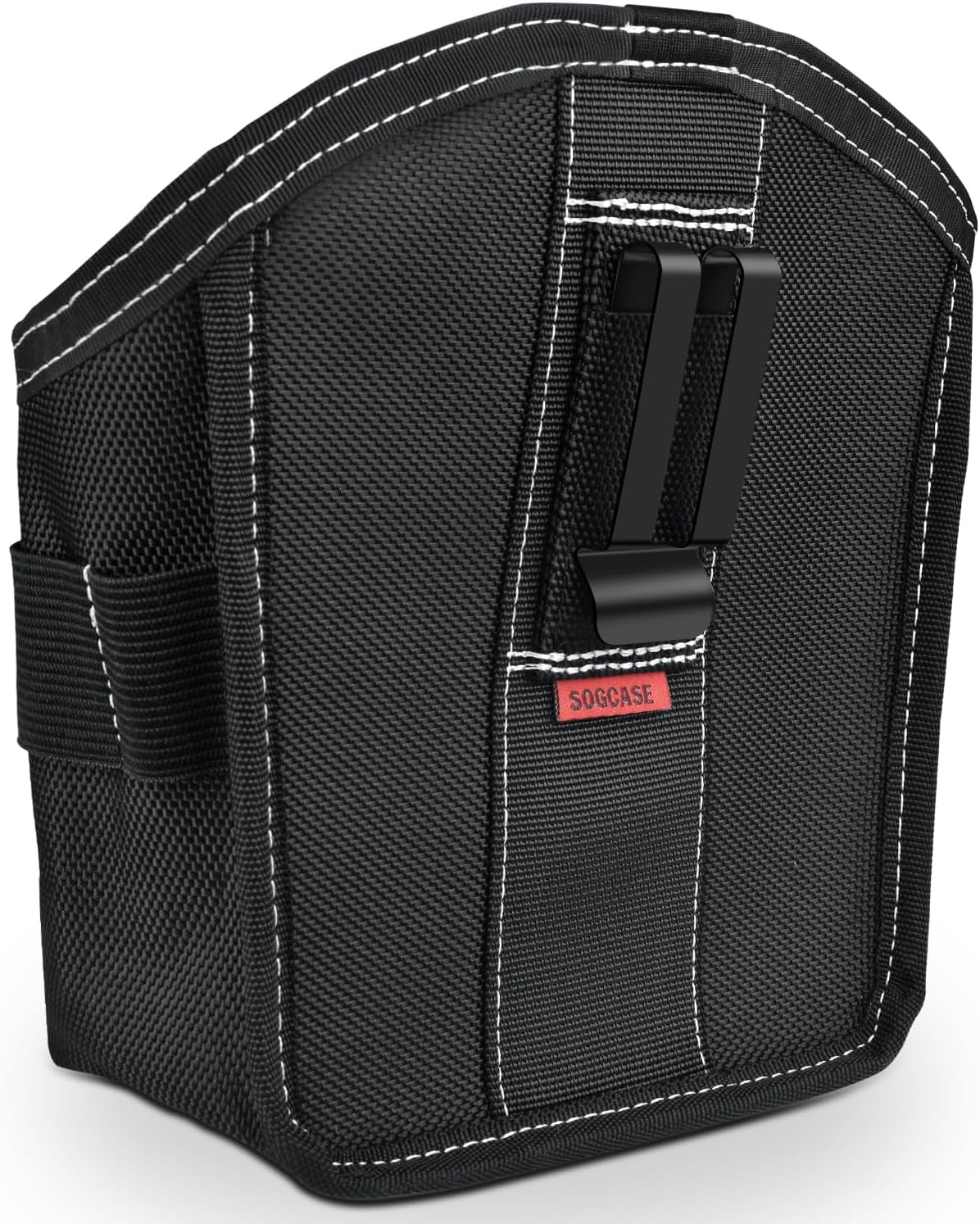 Tool Pouch Nails Screws Bag with Belt Clip (XL, Black)